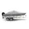 Eevelle Boat Cover BAY BOAT Rounded Bow, Low/No Bow Rails, Outboard Fits 21ft 6in L - 96in W, Charcoal SFCCB2196B-CHL - alternate 1